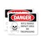 Signmission Rifle Range Impact Area No Trespassing Danger Sign, Plastic, 10in W x 7in L, 2PK OS-2PACK-DS-P-710-L-1695 - alternate 1